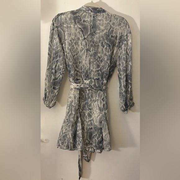 Nwt-Zara- METALLIC THREAD ANIMAL PRINT DRESS-Small - Picture 5 of 6